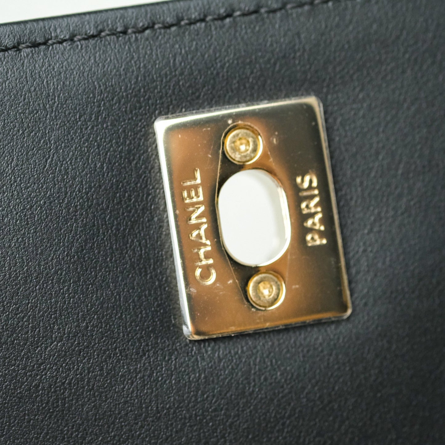 Chanel Quilted Business Affinity Backpack Black Caviar Light Gold Hardware