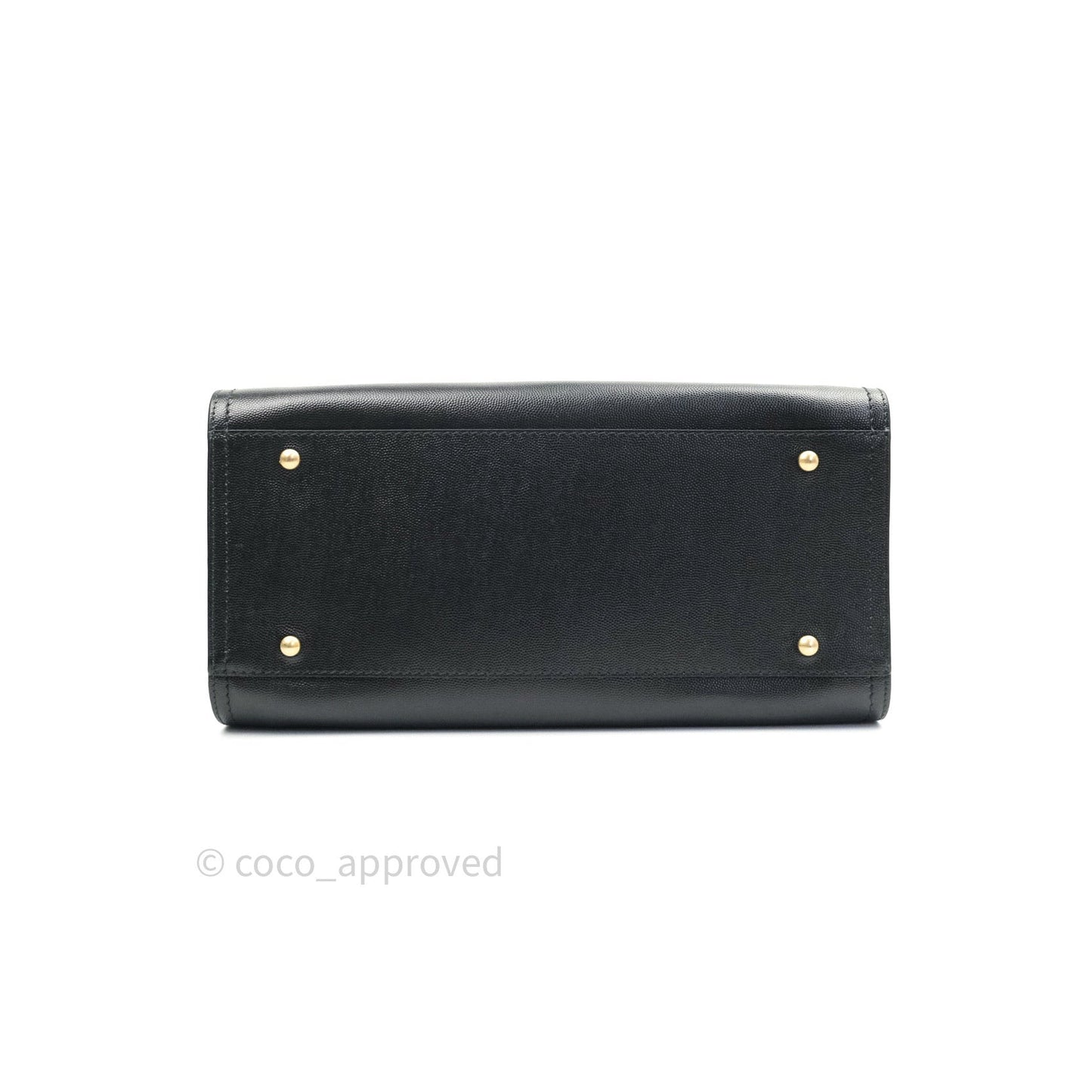 Chanel Small Studded Deauville Tote Black Caviar Gold Hardware