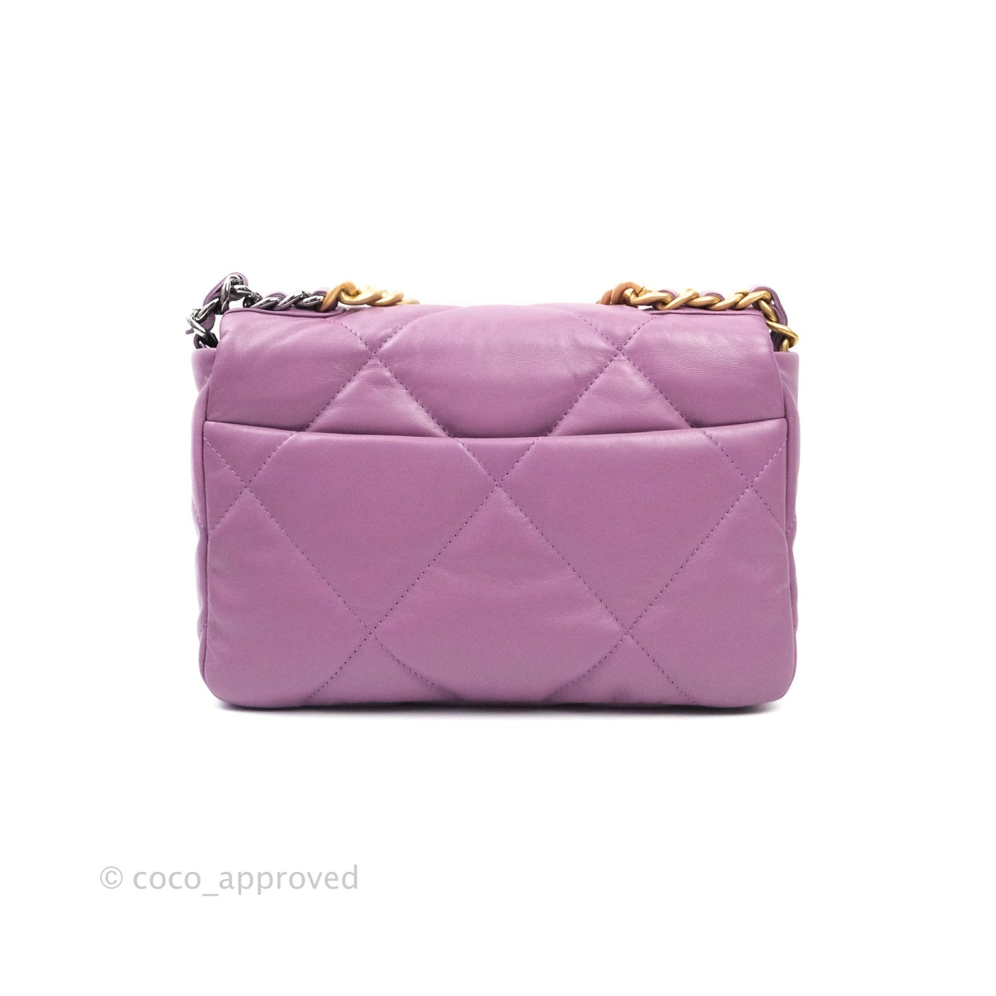 Chanel 19 Small Lavender Purple Mixed Hardware