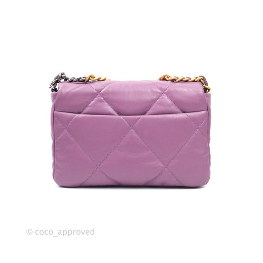 Chanel 19 Small Lavender Purple Mixed Hardware