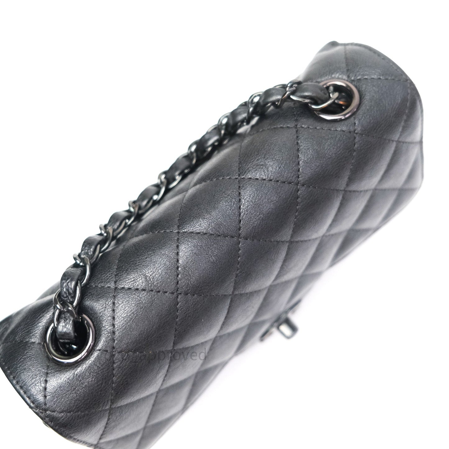Chanel Quilted Mini Rectangular Flap So Black Crumpled Calfskin