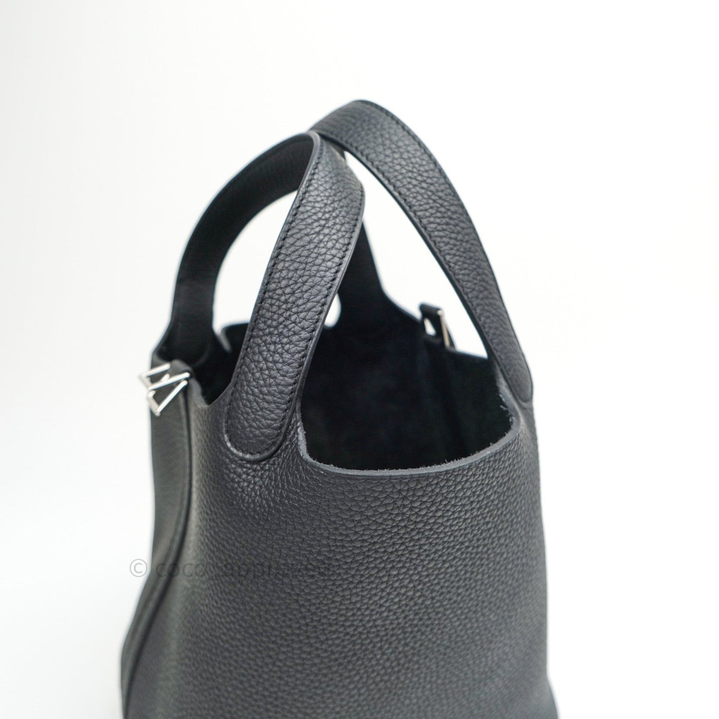 Hermès Taurillon Clemence Picotin Lock 18 PM Black Palladium Hardware