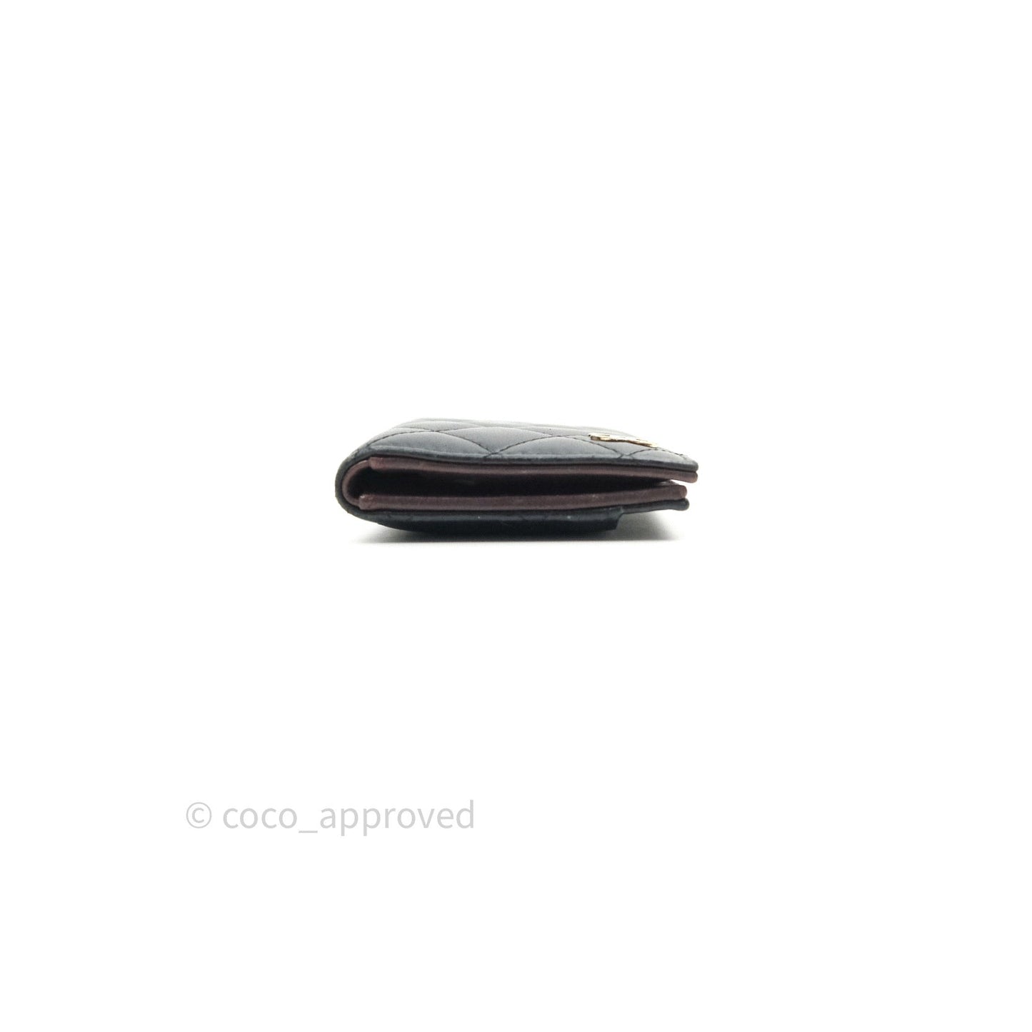 Chanel Black Card Holder Lambskin Gold Hardware