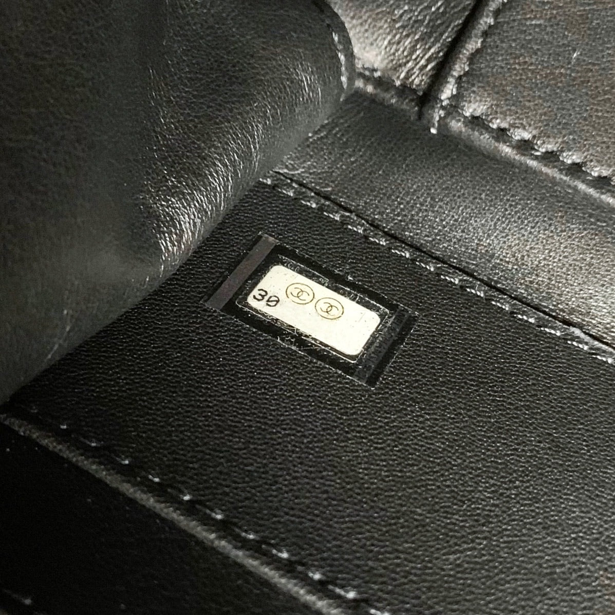Chanel Quilted Large CC Filigree Vanity Case Beige Black Caviar
