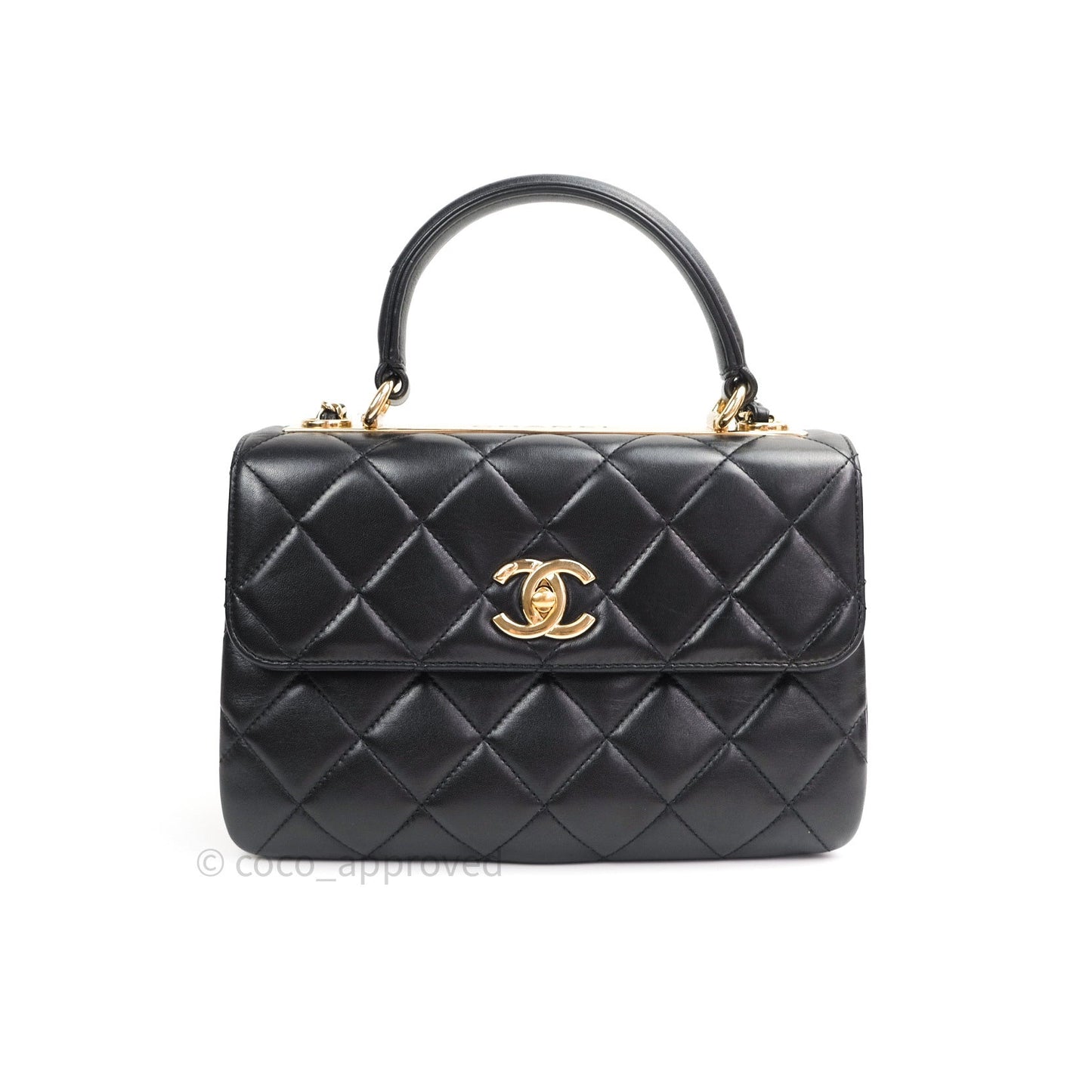 Chanel Trendy CC Small Black Lambskin Gold Hardware