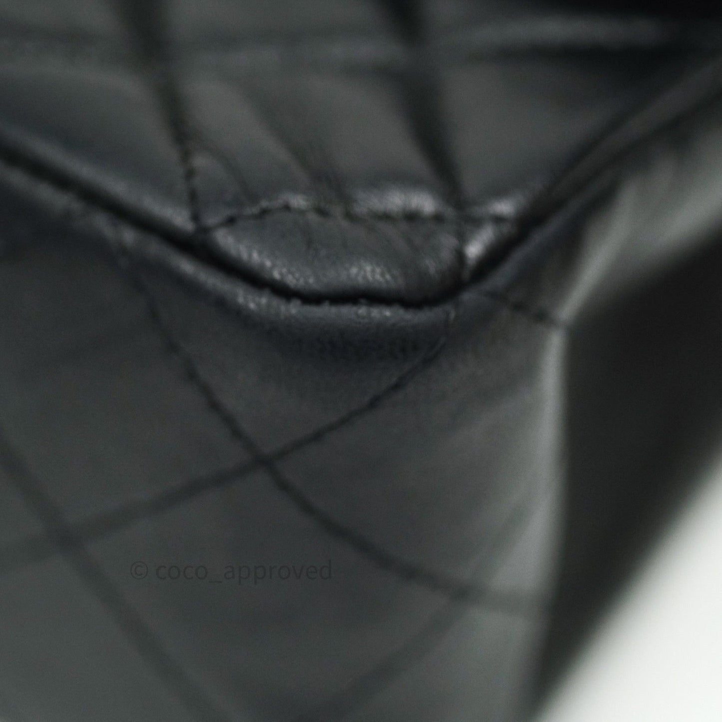 Chanel Quilted Mini Rectangular Black Lambskin Gold Hardware
