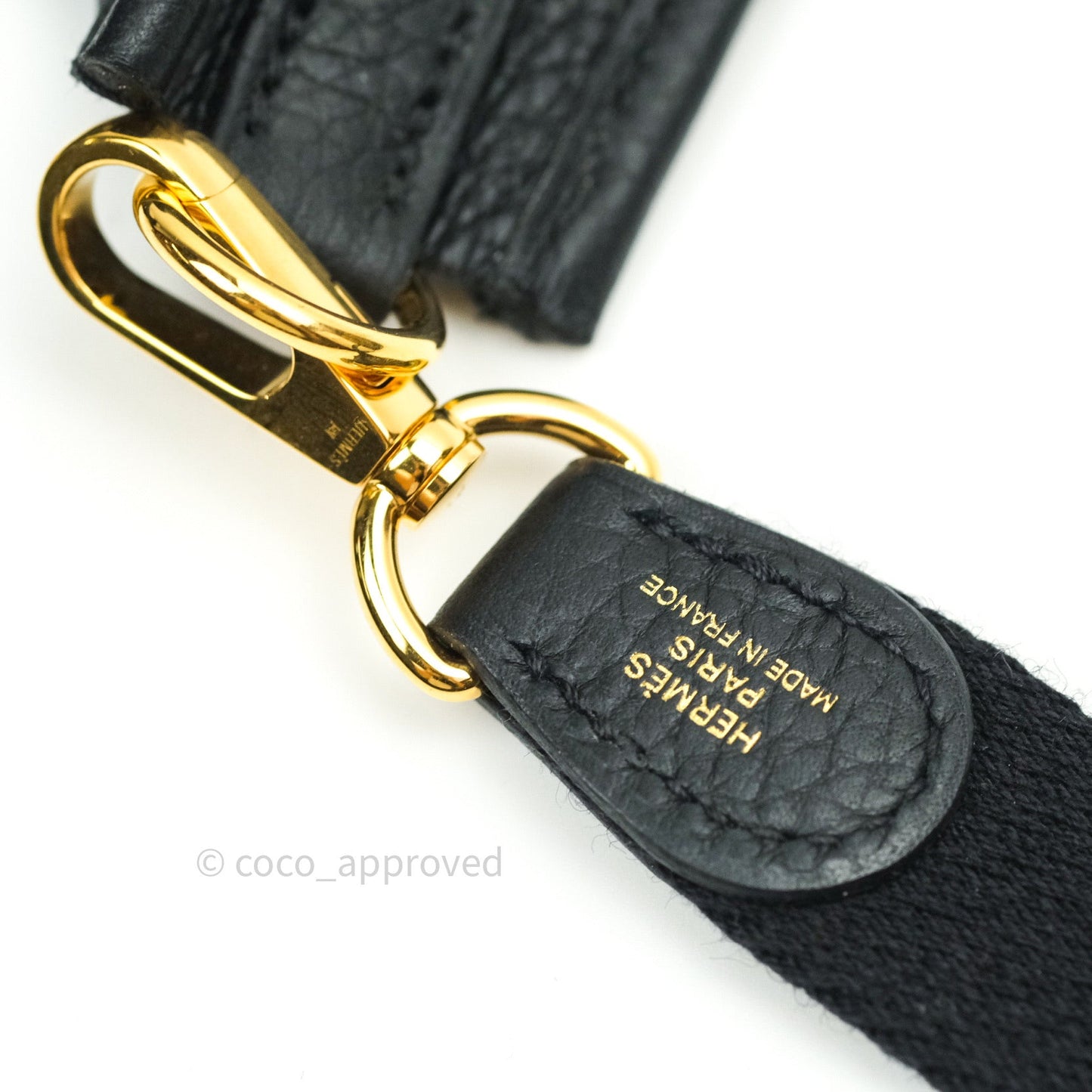 Hermès Clemence Evelyne TPM Black Gold Hardware