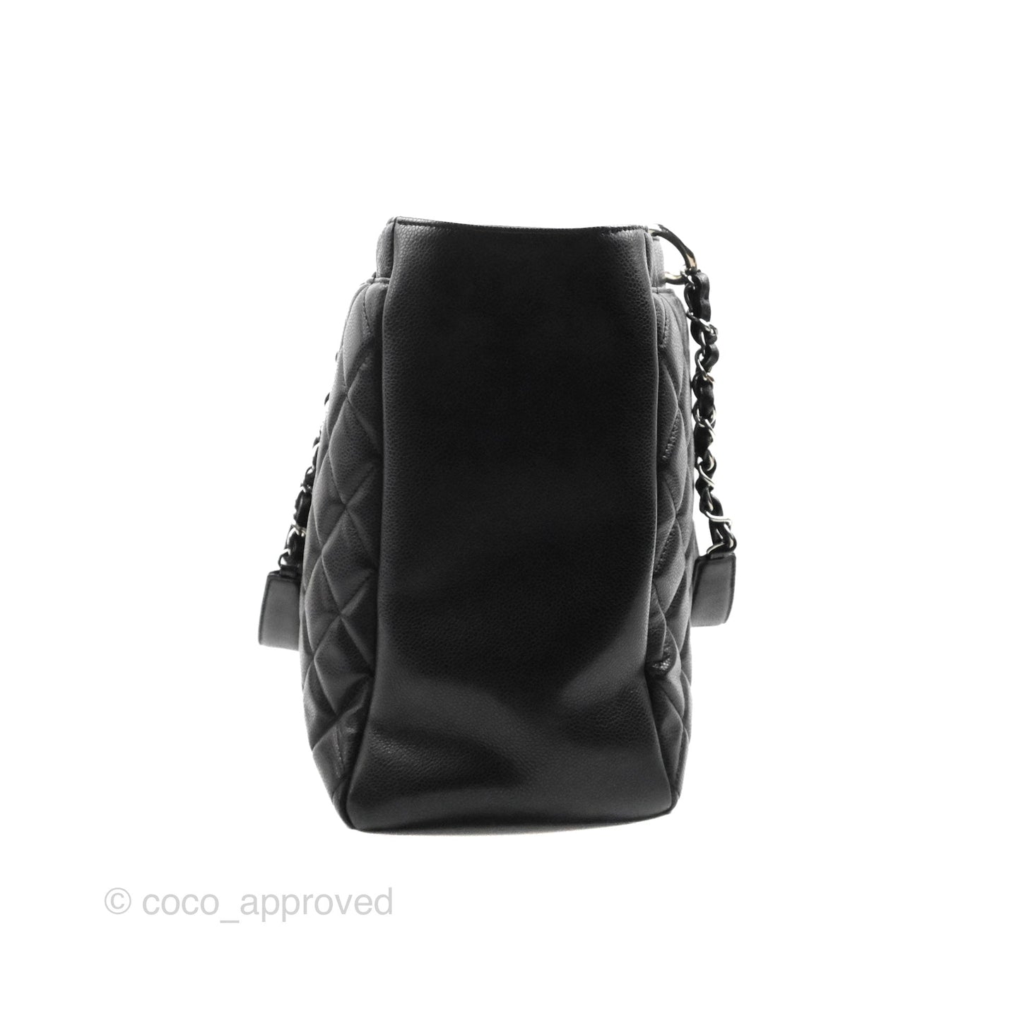 Chanel XL Shopping Tote Black Caviar Silver Hardware
