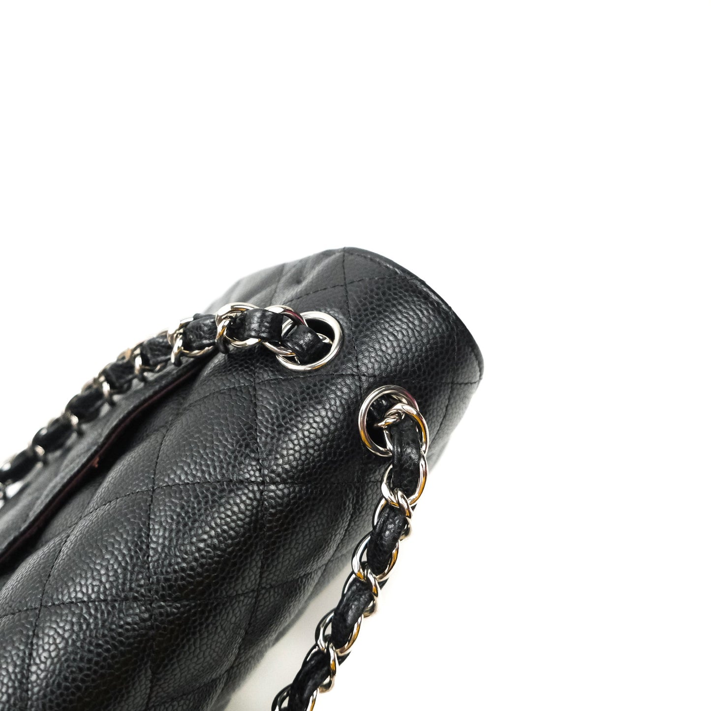 Chanel Jumbo Double Flap Black Caviar Silver Hardware⁣⁣