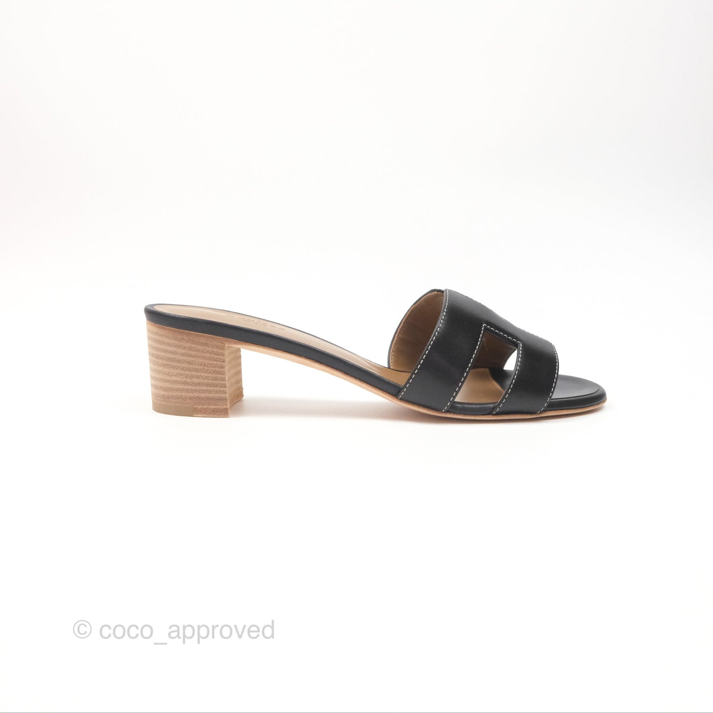 Hermès Oasis Noir 89 Sandals Size 36.5