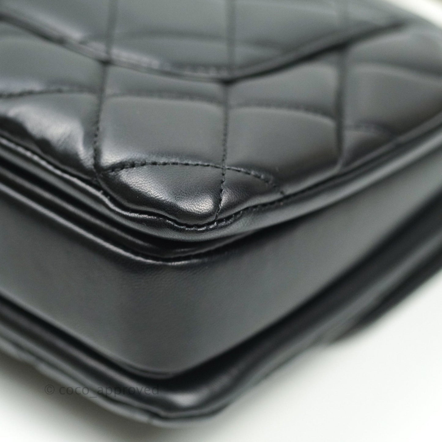 Chanel Trendy CC Quilted Small Black Lambskin Gold Hardware
