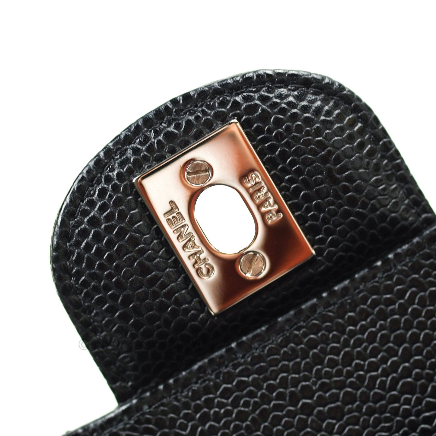 Chanel Classic Small S/M Flap Black Caviar Silver Hardware