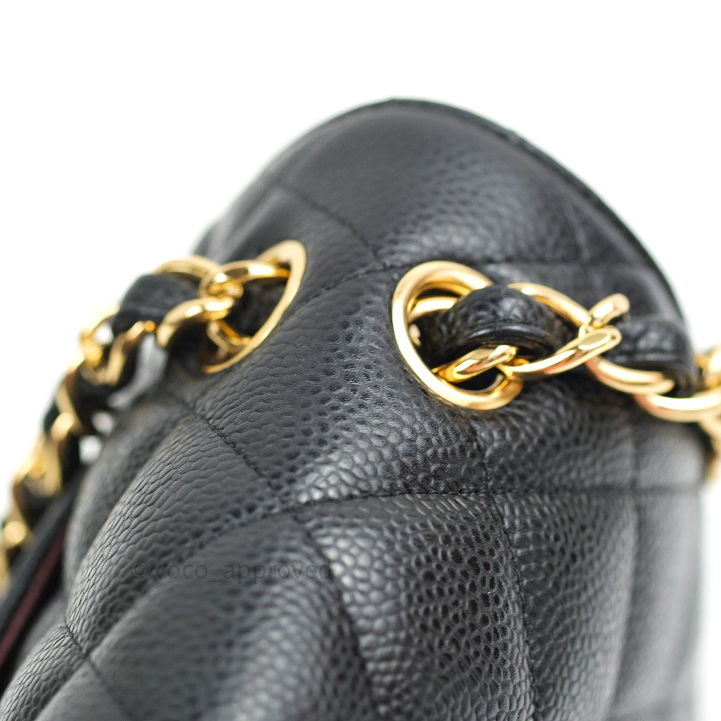 Chanel Classic Jumbo Double Flap Black Caviar Gold Hardware⁣⁣