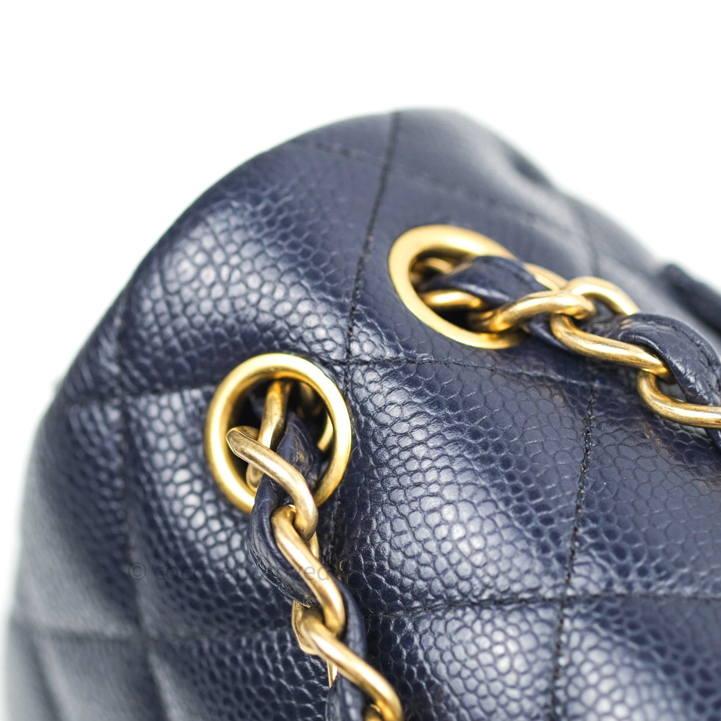 Chanel Jumbo Double Flap Navy Caviar Gold Hardware⁣⁣