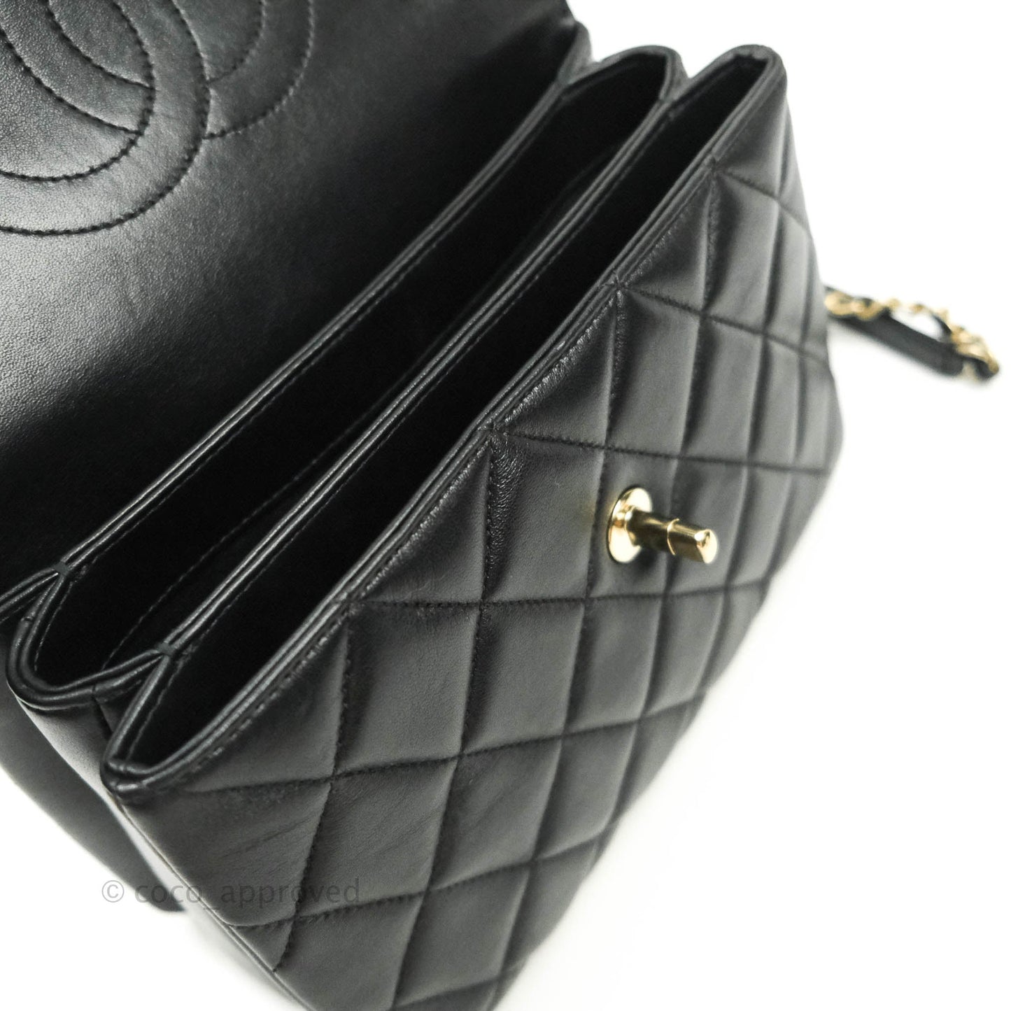 Chanel Trendy CC Small Black Lambskin Gold Hardware