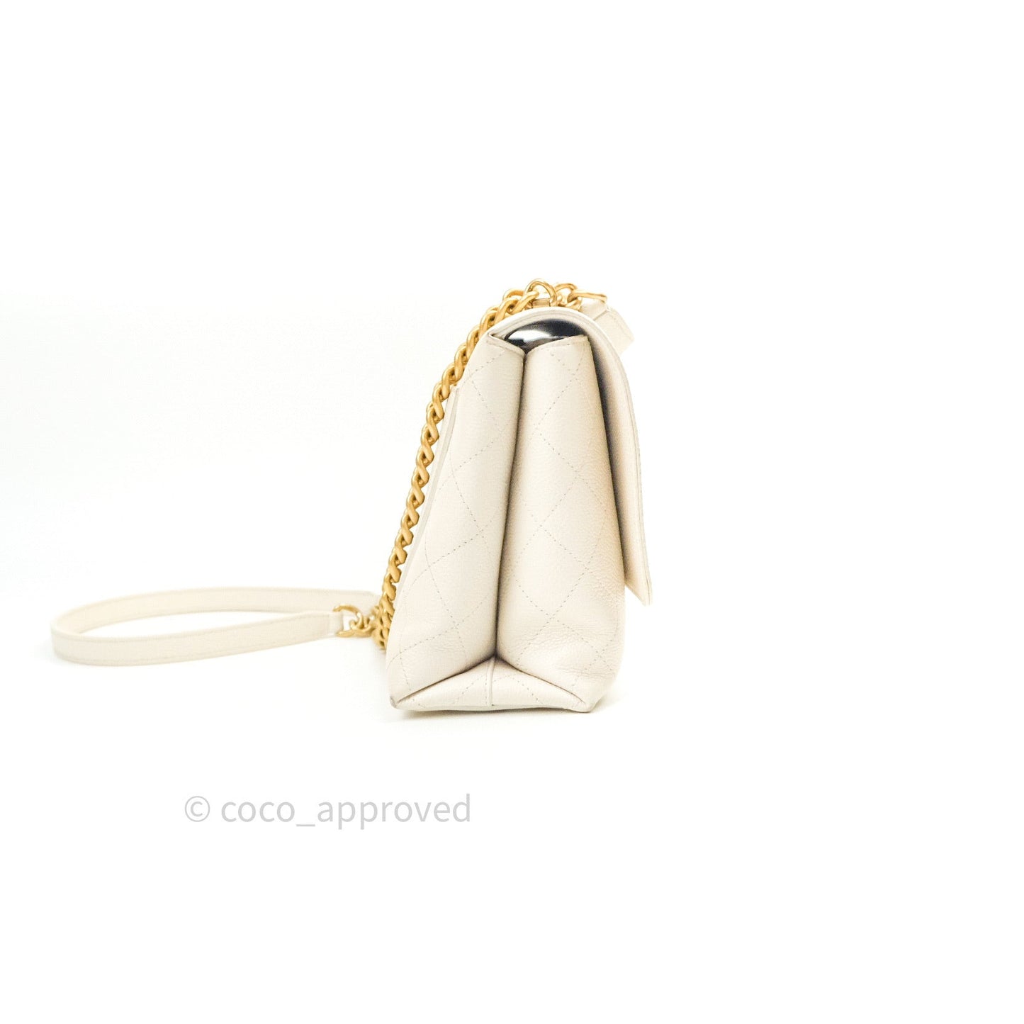 Chanel Chic Affinity Medium Grained Calfskin White Gold Hardware