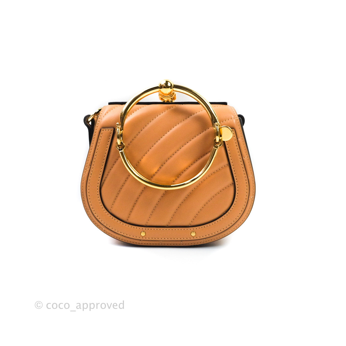 Chloé Nile Crossbody Bag Quilted Leather Beige