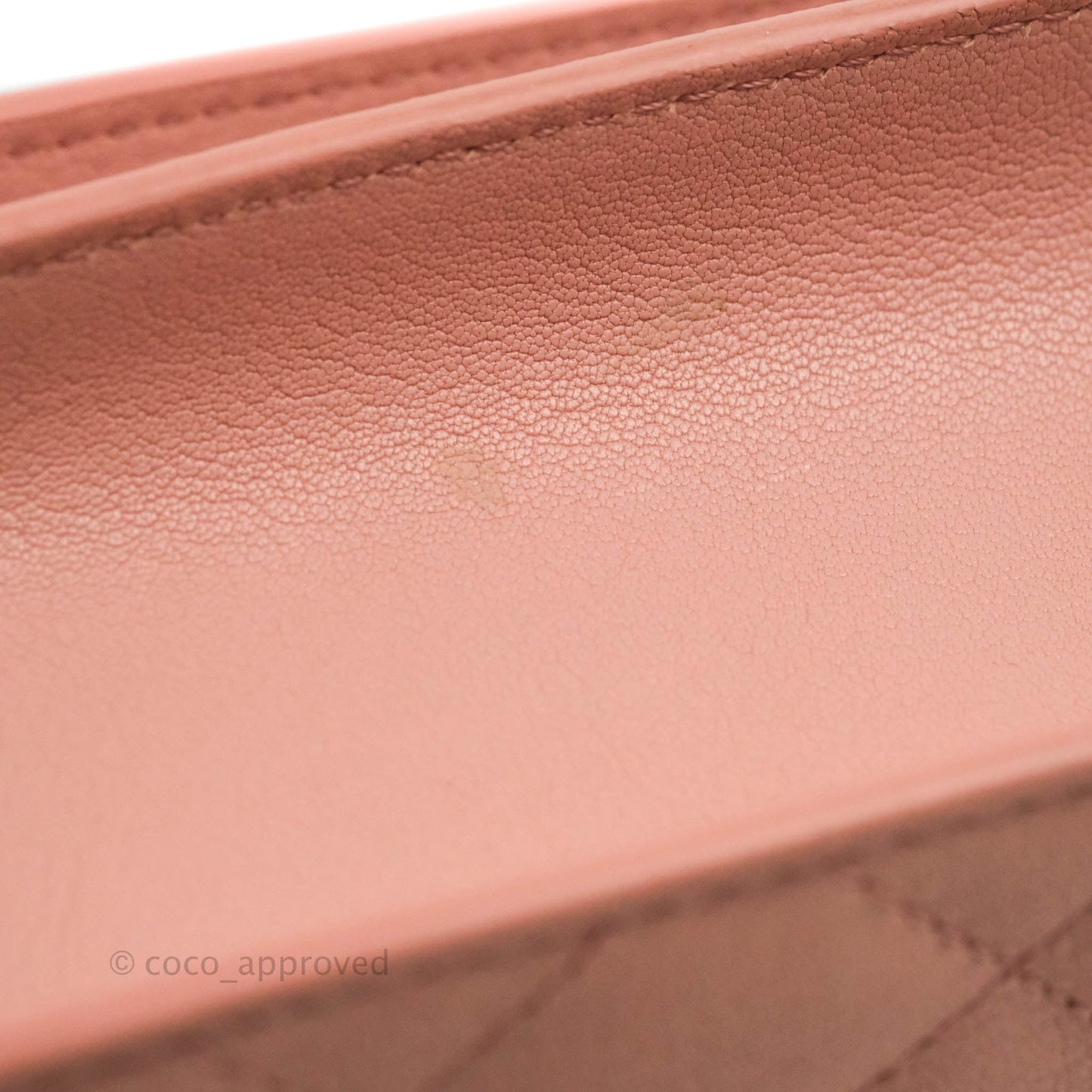 Chanel Small CC Box Flap Bag Pink Calfskin Silver Hardware