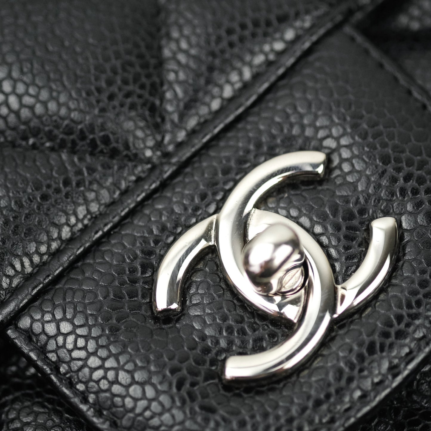 Chanel Jumbo Double Flap Black Caviar Silver Hardware⁣⁣
