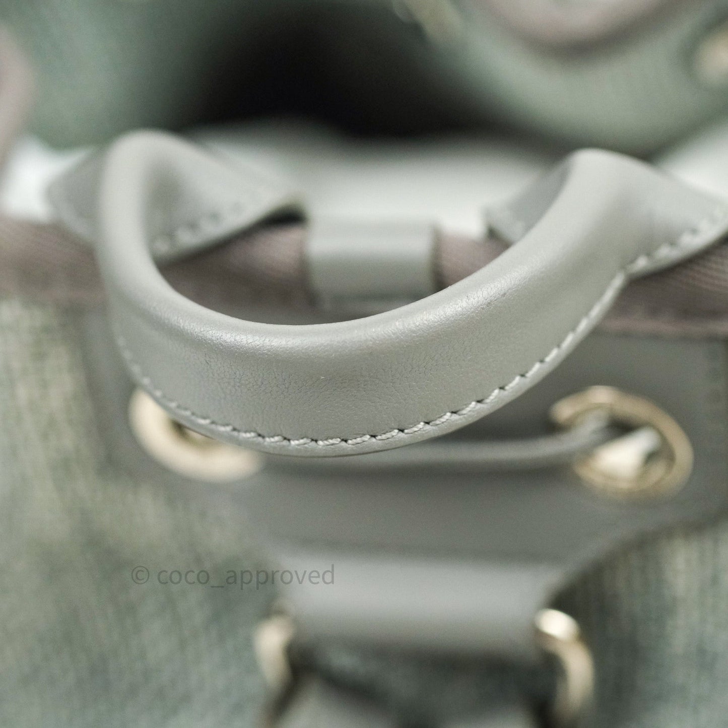 Chanel Canvas Deauville Backpack Grey