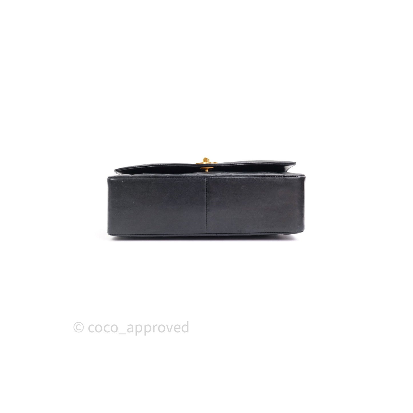 Chanel Black Quilted Lambskin Medium Vintage Classic Diana Flap Bag