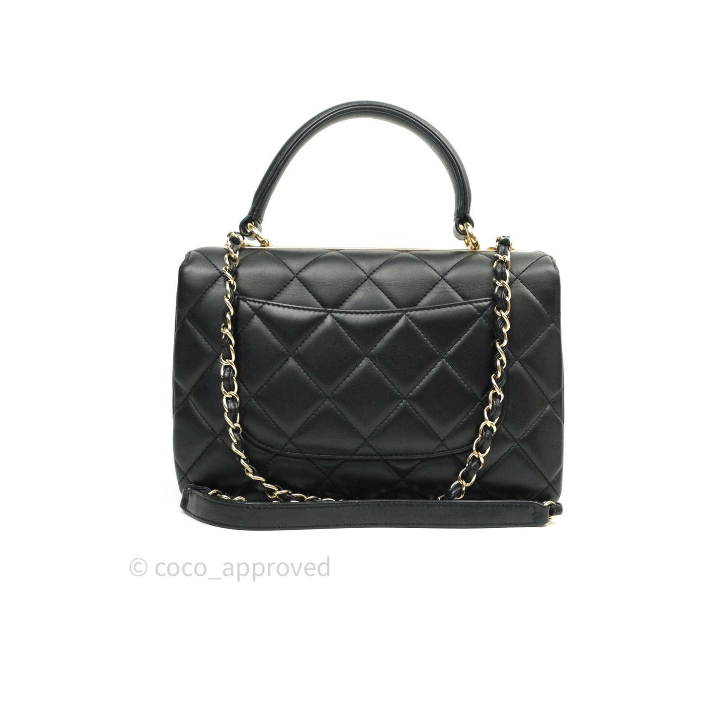 Chanel Trendy CC Small Black Lambskin Gold Hardware