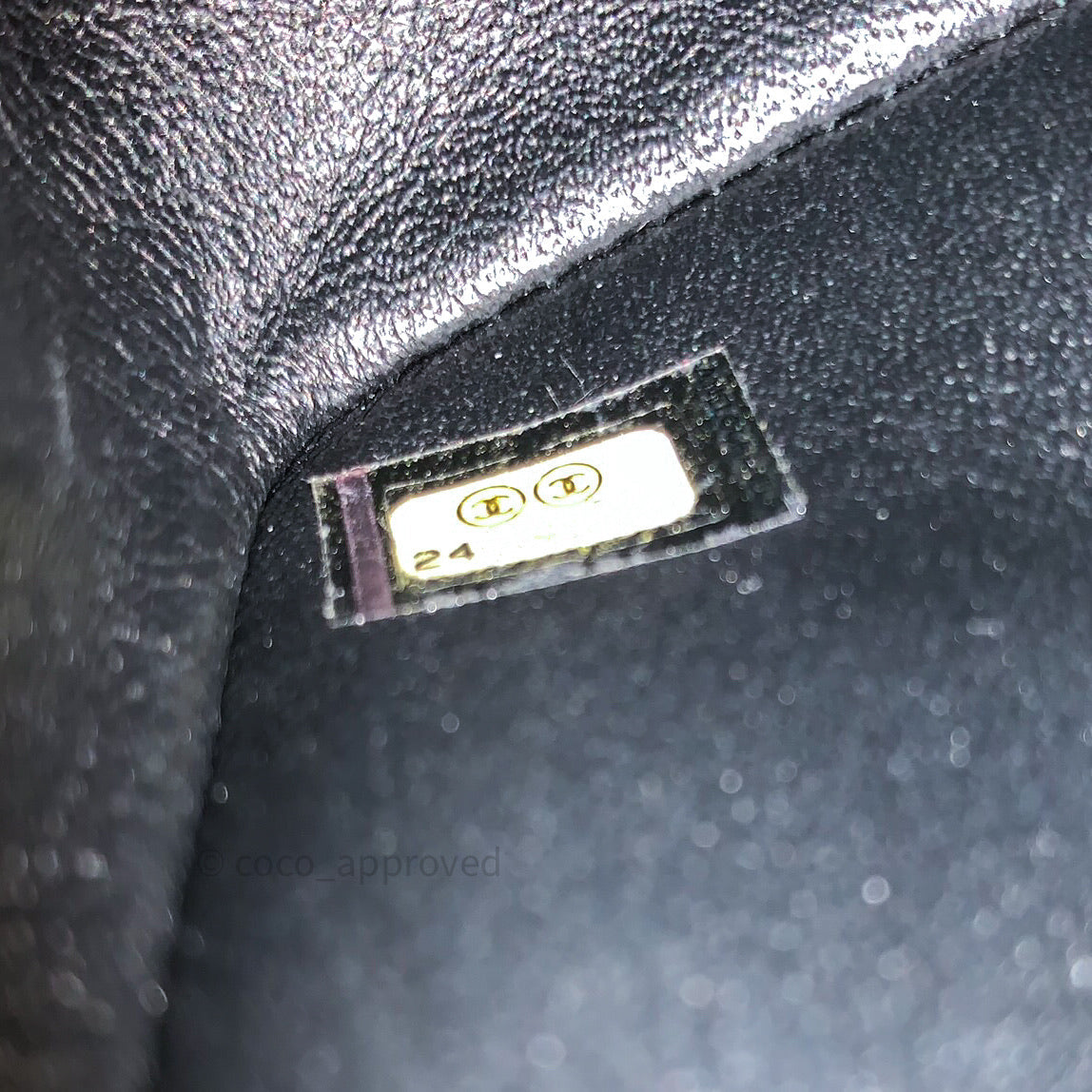 Chanel Quilted Mini Rectangular Black Lambskin Gold Hardware