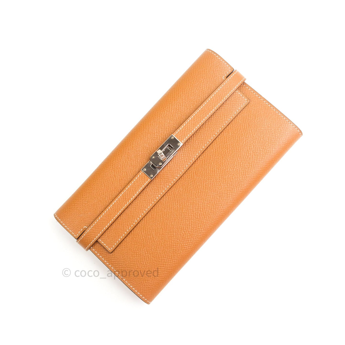 Hermès Epsom Kelly Wallet Gold Palladium Hardware