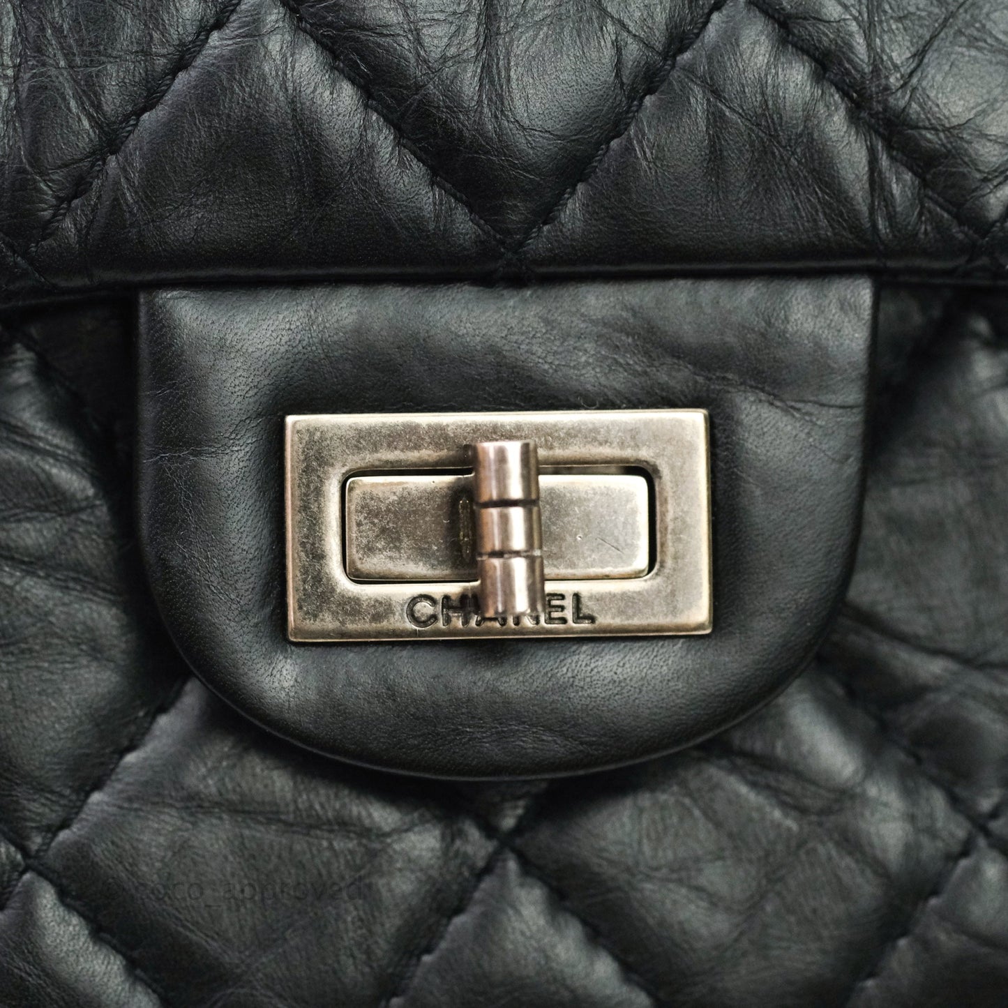 Chanel Reissue Quilted Aged Calfskin Black Ruthenium Hardware 226