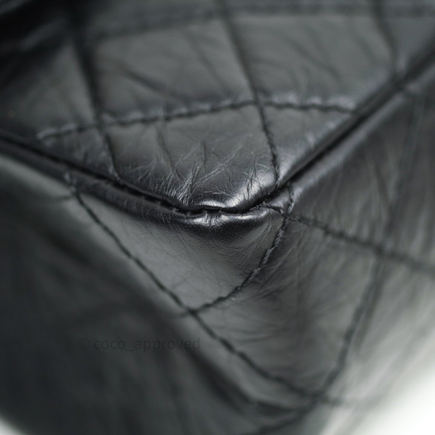 Chanel Reissue Quilted Aged Calfskin Black Gold Hardware 226