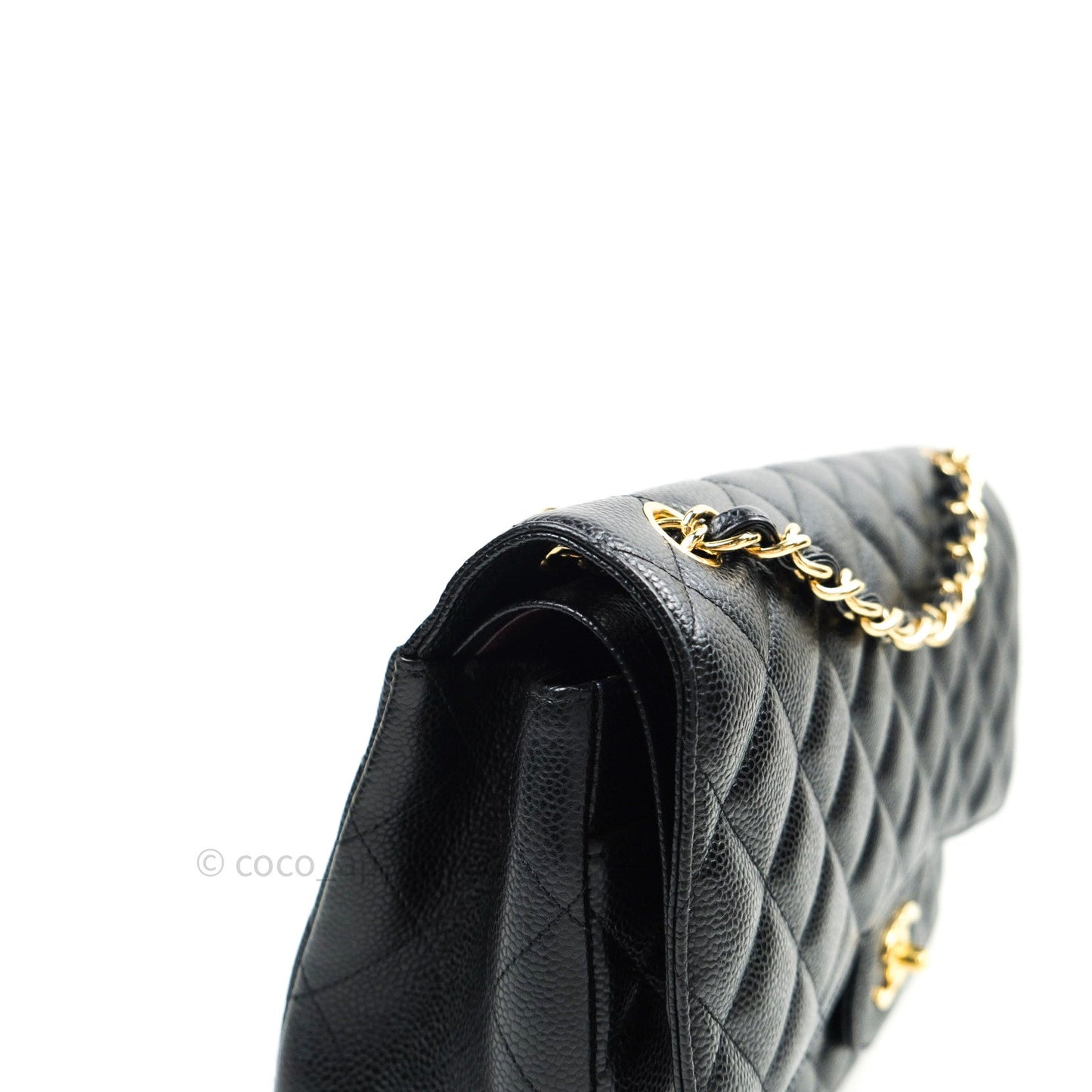 Chanel Classic Jumbo Double Flap Black Caviar Gold Hardware⁣⁣