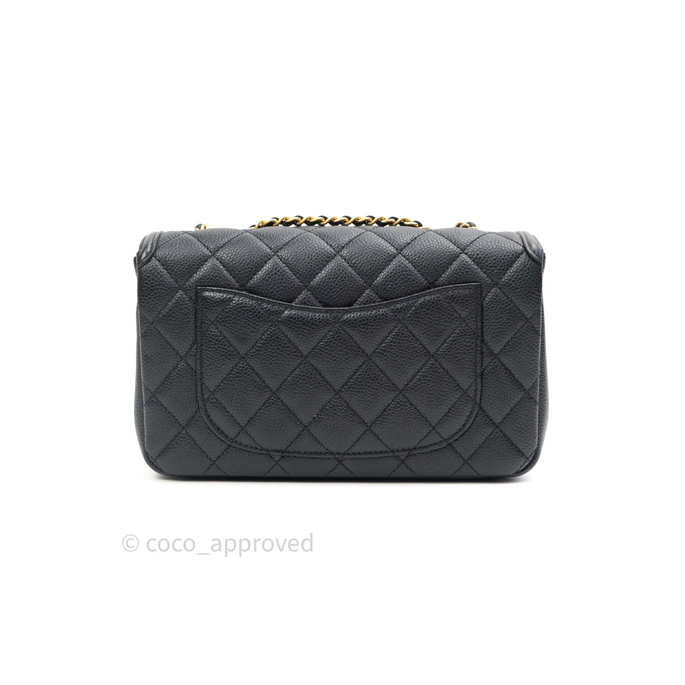 Chanel Quilted Small CC Filigree Flap Black Caviar