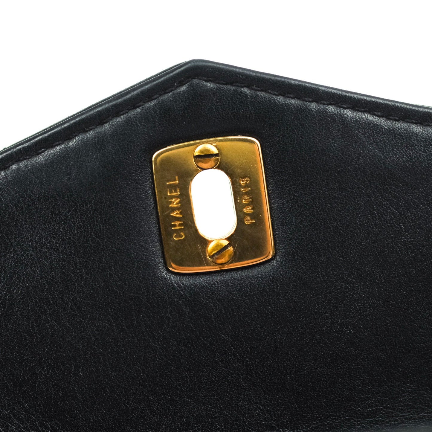 Chanel Quilted Belt Bag Black Lambskin 24K Gold Hardware