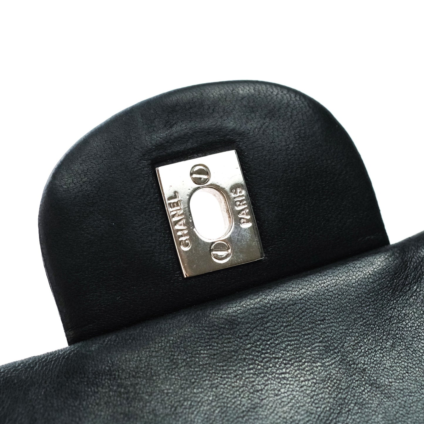 Chanel Jumbo Single Flap Black Lambskin Silver Hardware⁣⁣