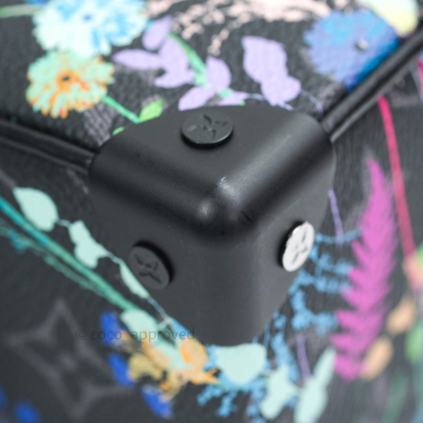 Lous Vuitton Monogram Flower Print Mini Soft Trunk Eclipse