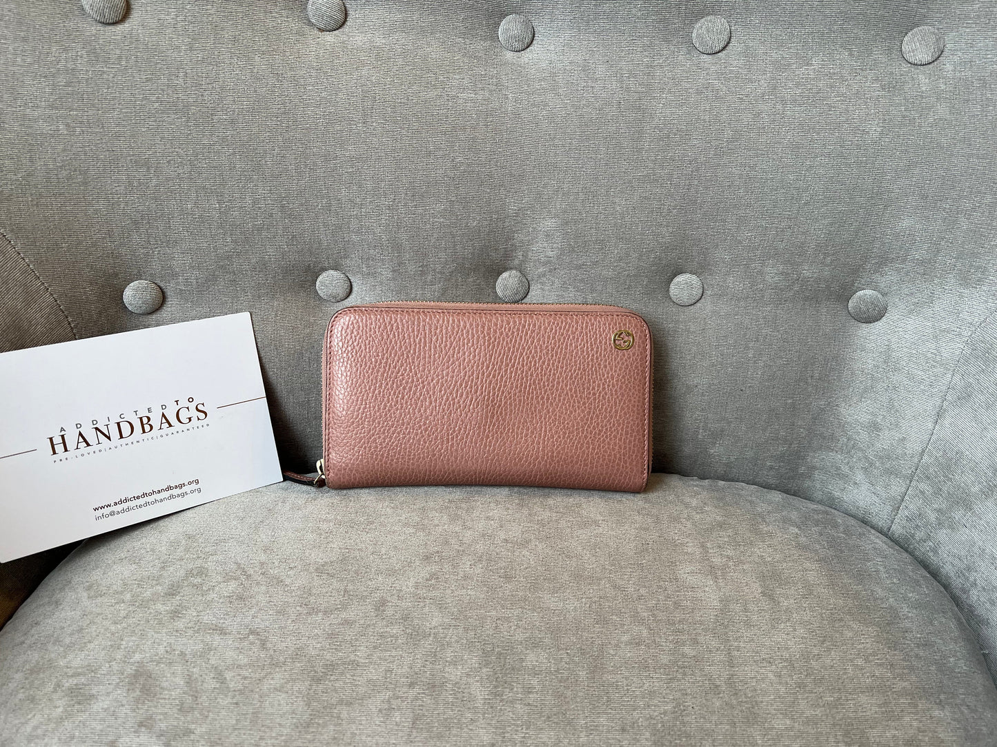 Luxury Gucci Pale Pink GG Long Wallet