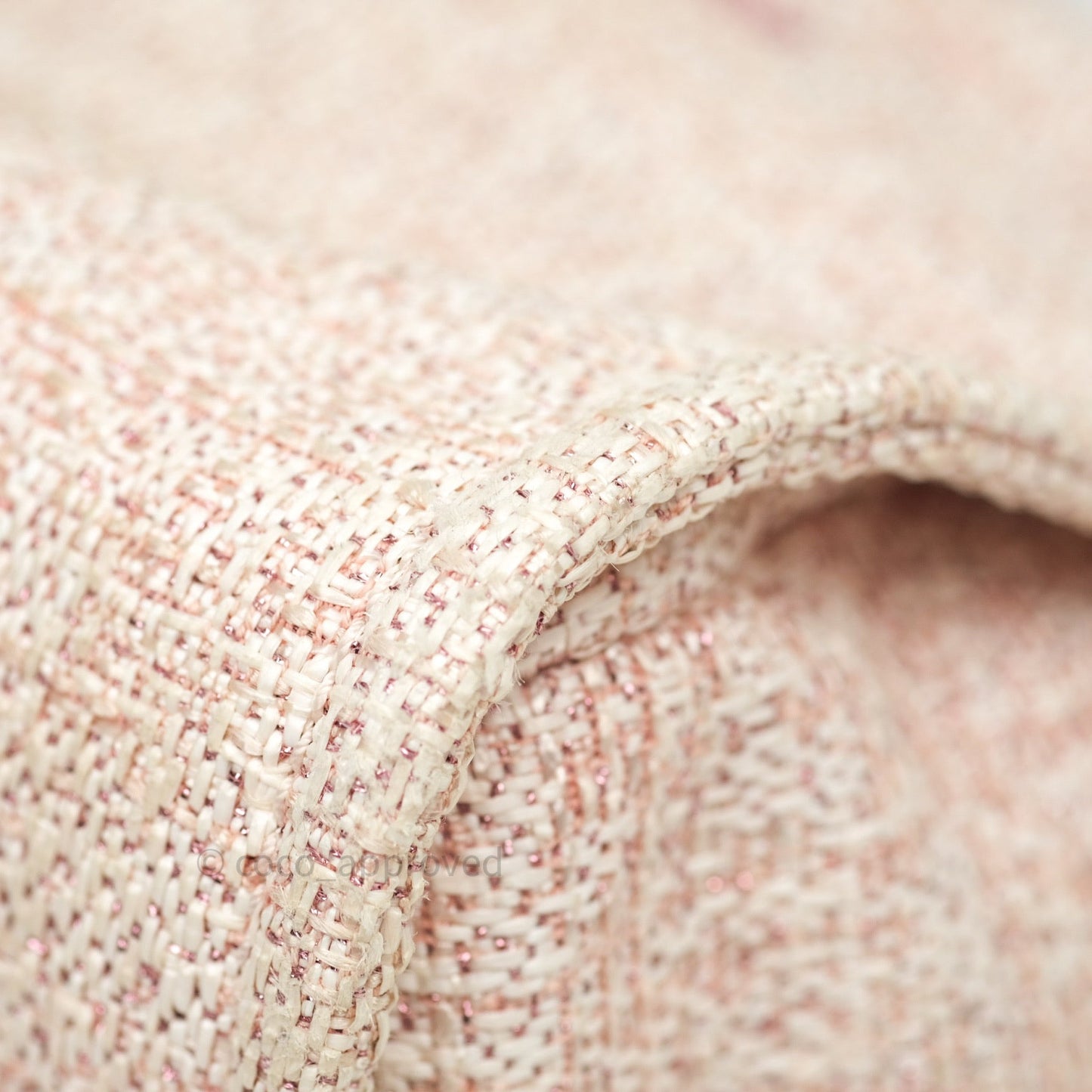Chanel Canvas Deauville Medium Tote Pink Glittering 19C