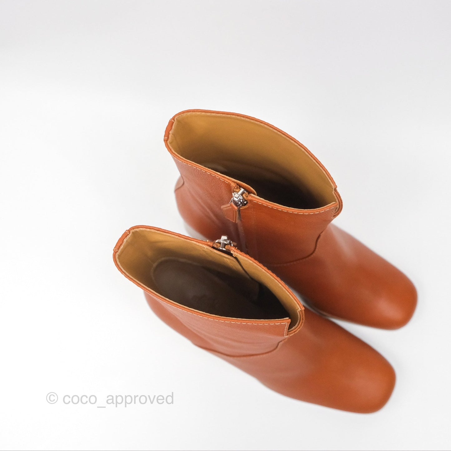 Hermès Flatteuse 60 Ankle Boot Natural Calfskin