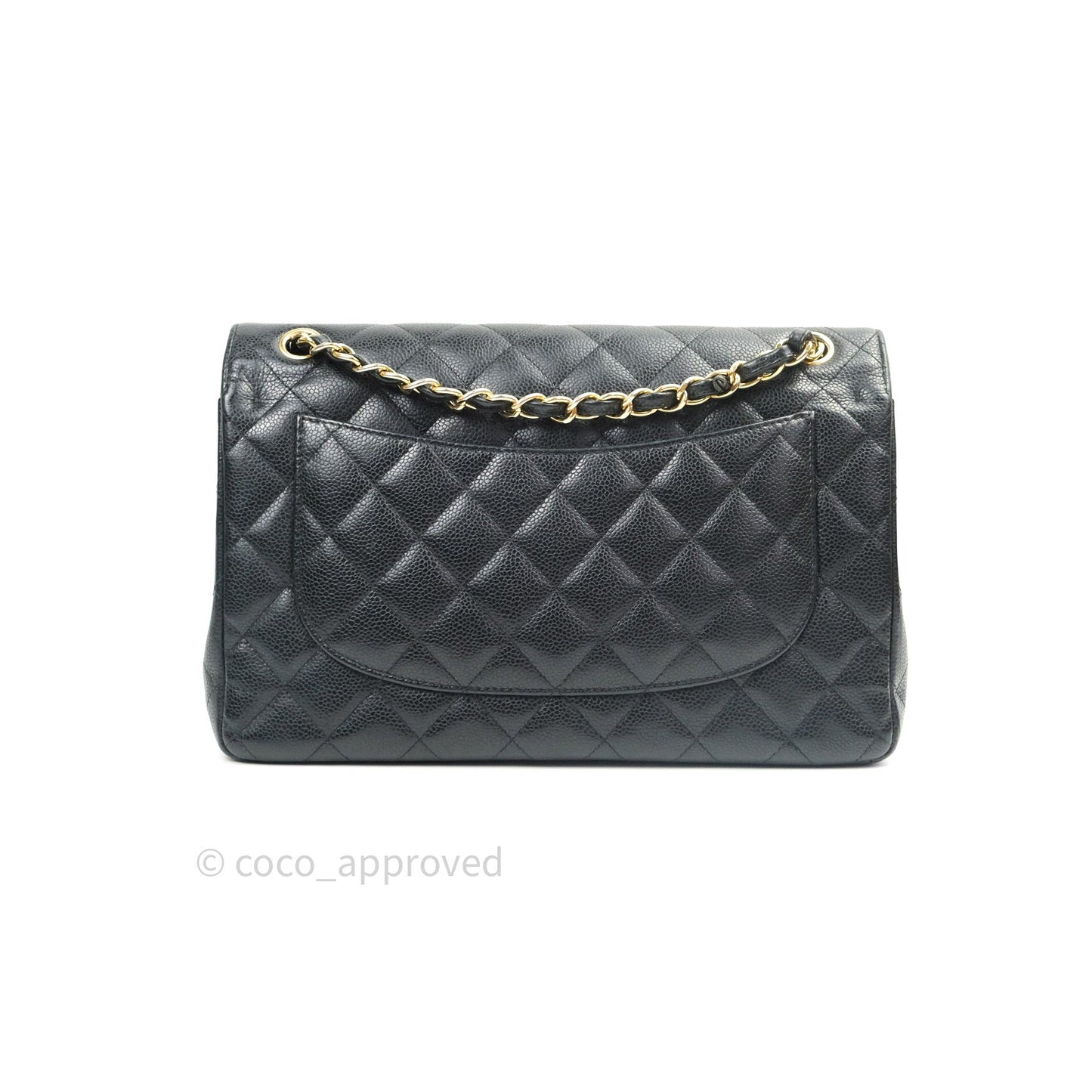 Chanel Jumbo Double Flap Black Caviar Gold Hardware⁣⁣