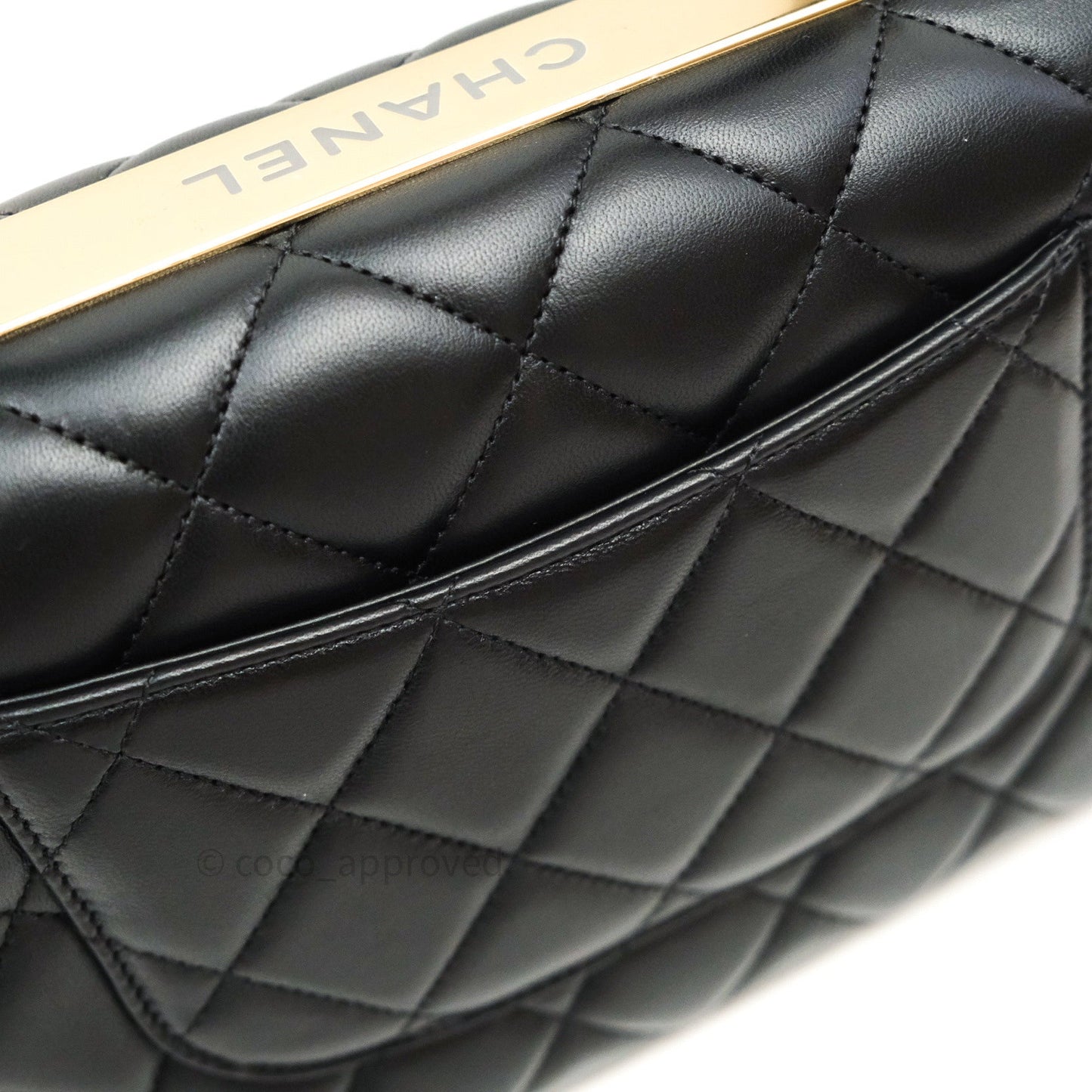 Chanel Trendy CC Small Black Lambskin Gold Hardware