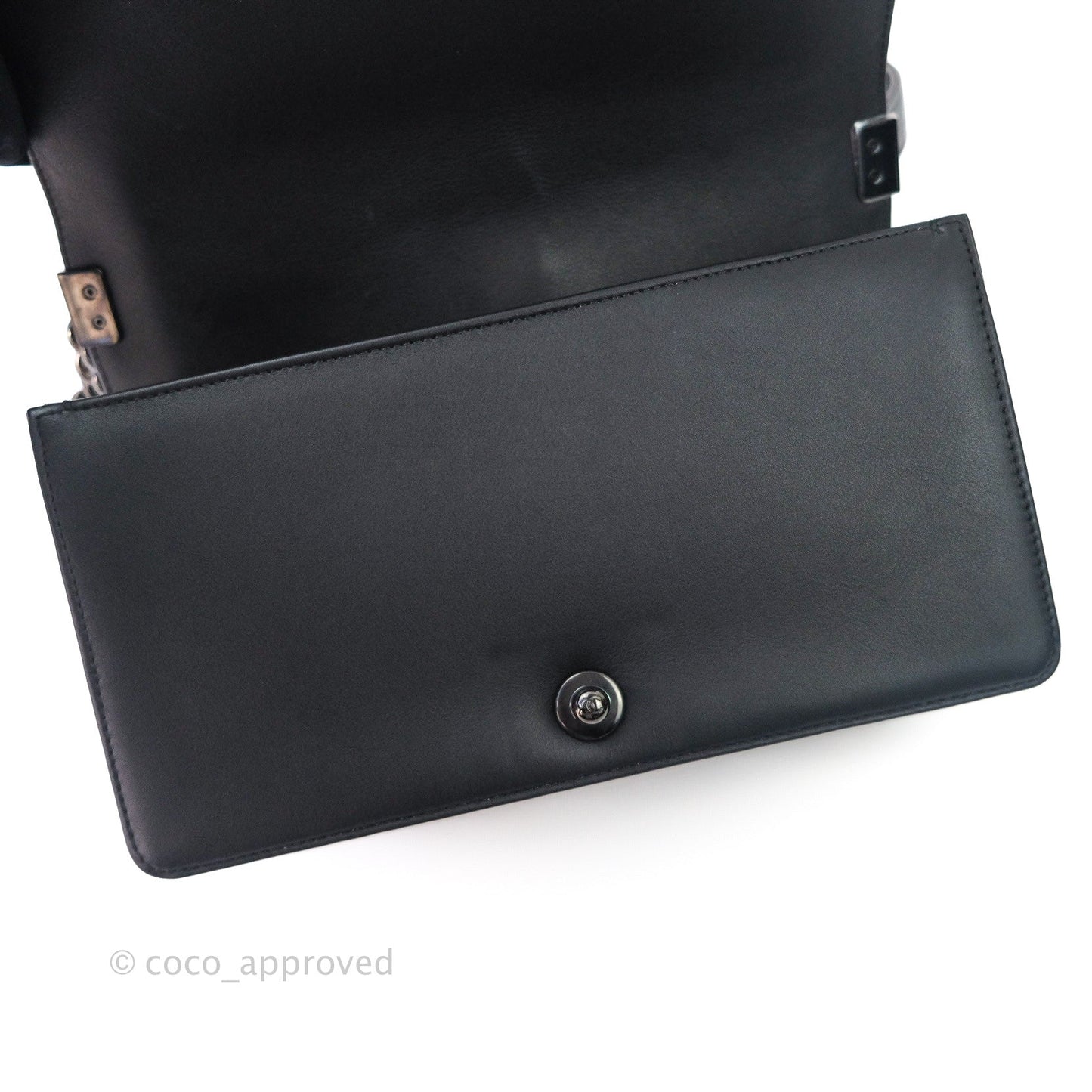 Chanel Quilted Medium Calfskin Boy Flap So Black Hardware