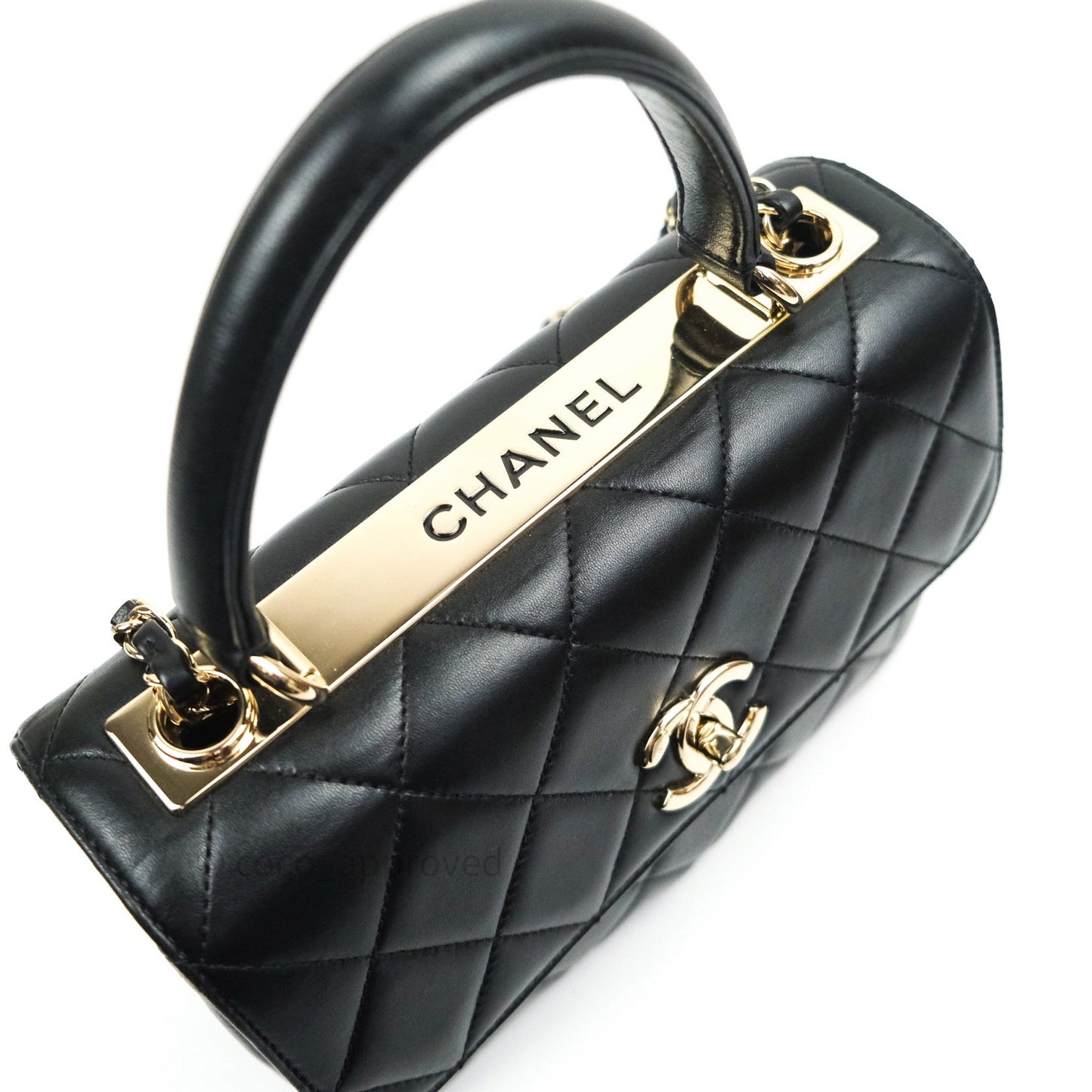 Chanel Trendy CC Small Black Lambskin Gold Hardware