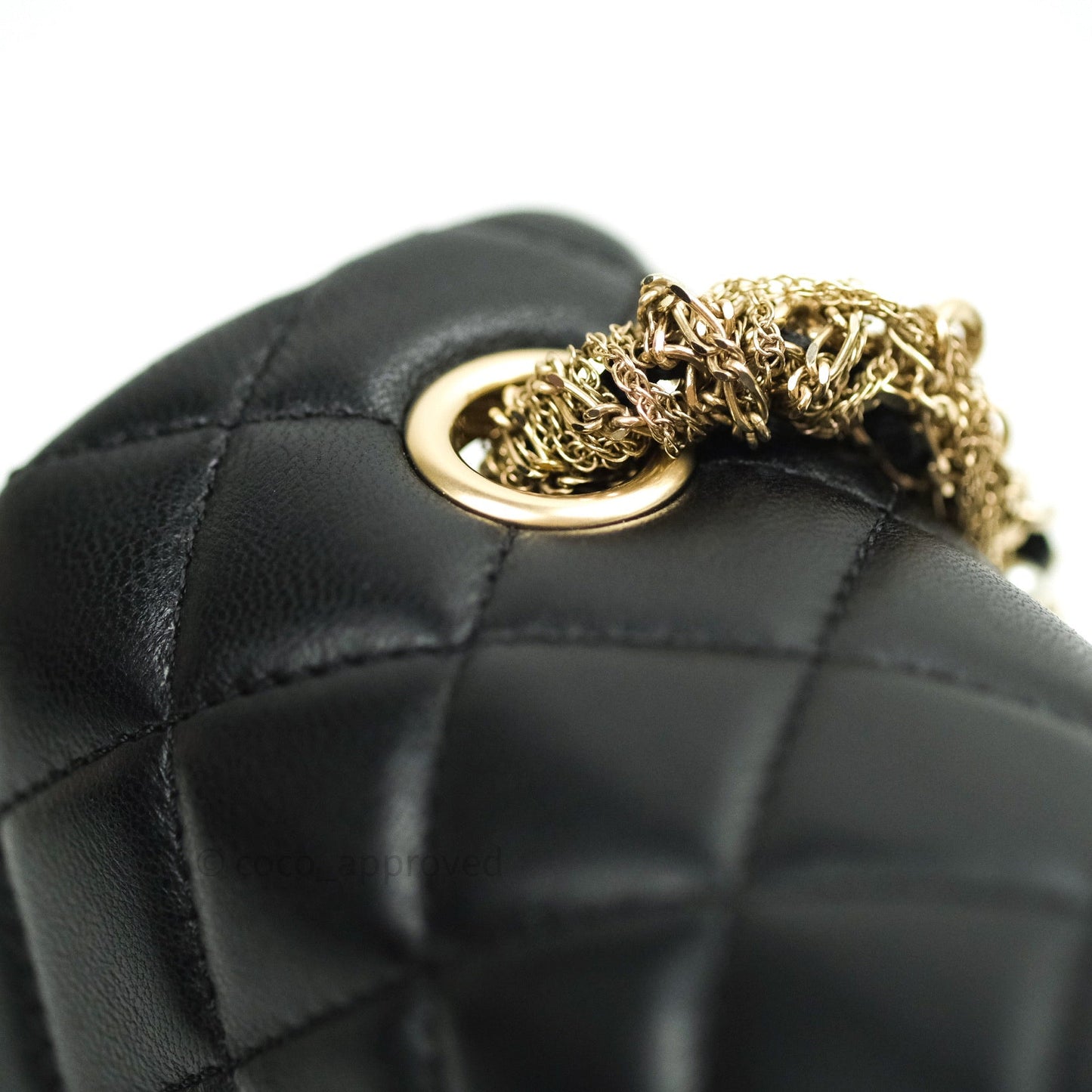 Chanel Quilted Medium Lambskin Westminster Pearl Flap Black