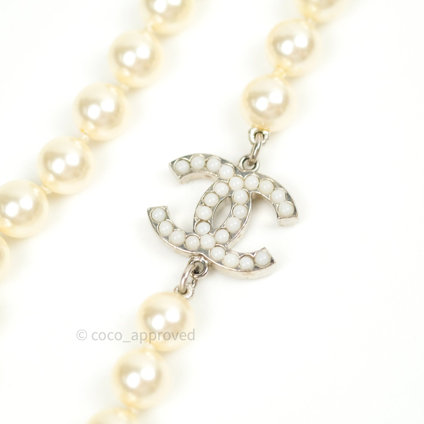 Chanel Long Pearl CC Necklace