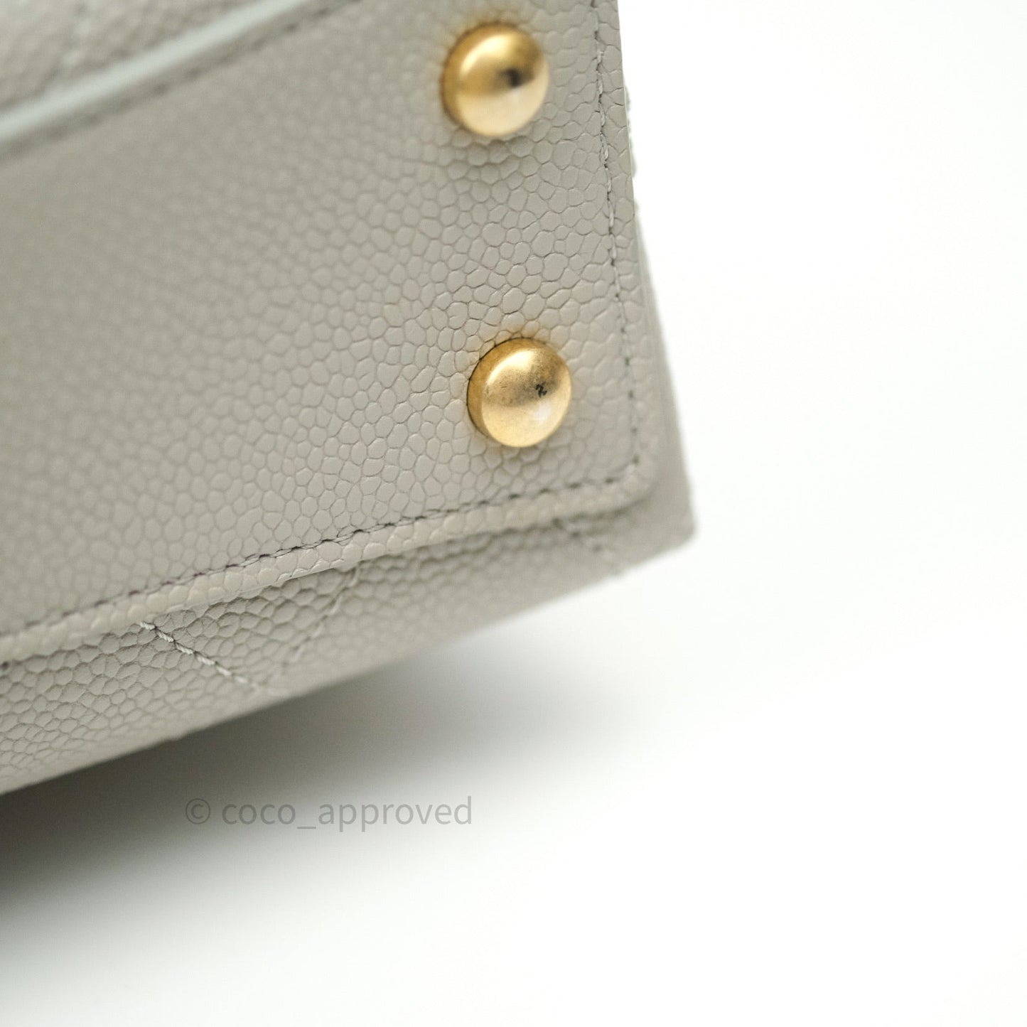 Chanel Chic Affinity Small Grained Calfskin Grey Gold Hardware