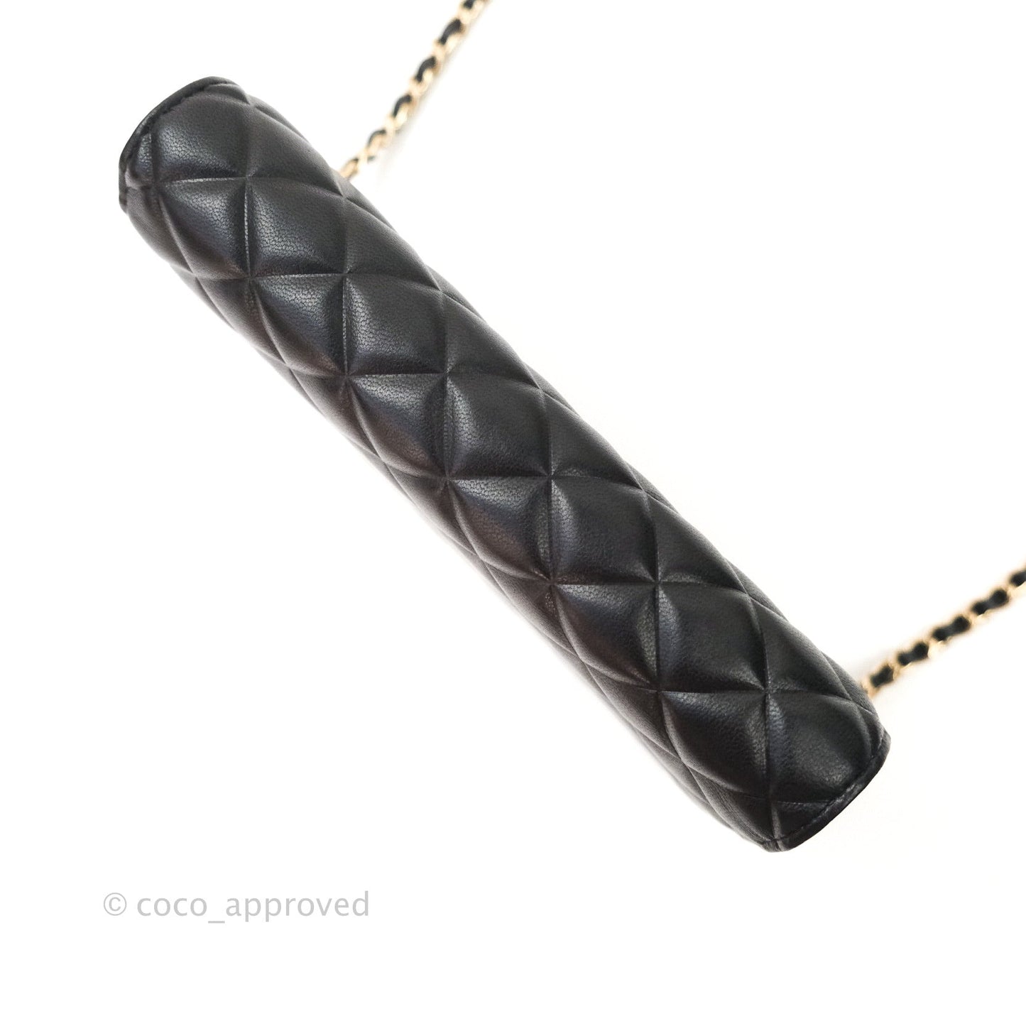 Chanel Quilted Wallet on Chain WOC Black Calfskin Gold Hardware