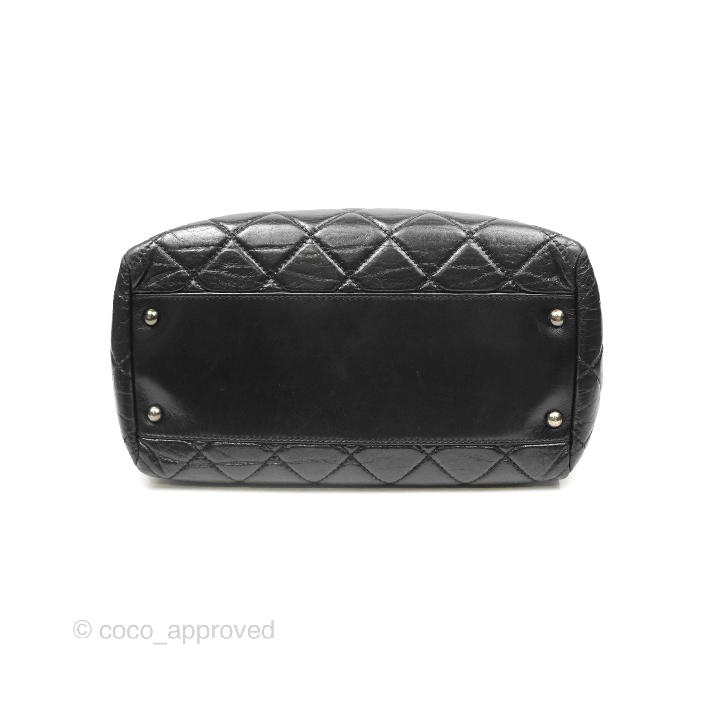 Chanel Large Shopping Tote Black Ruthenium Hardware
