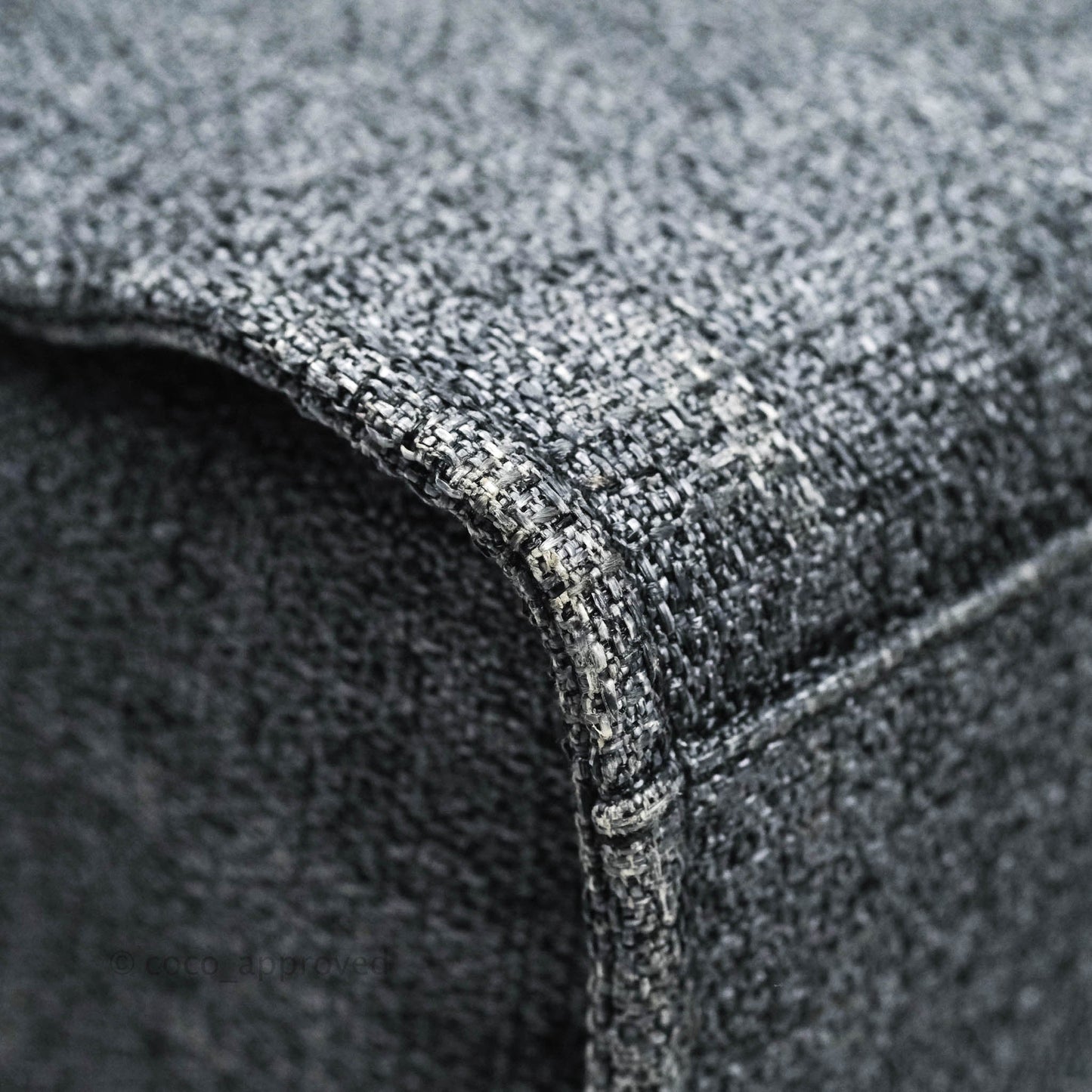 Chanel Large Deauville Charcoal Grey Canvas