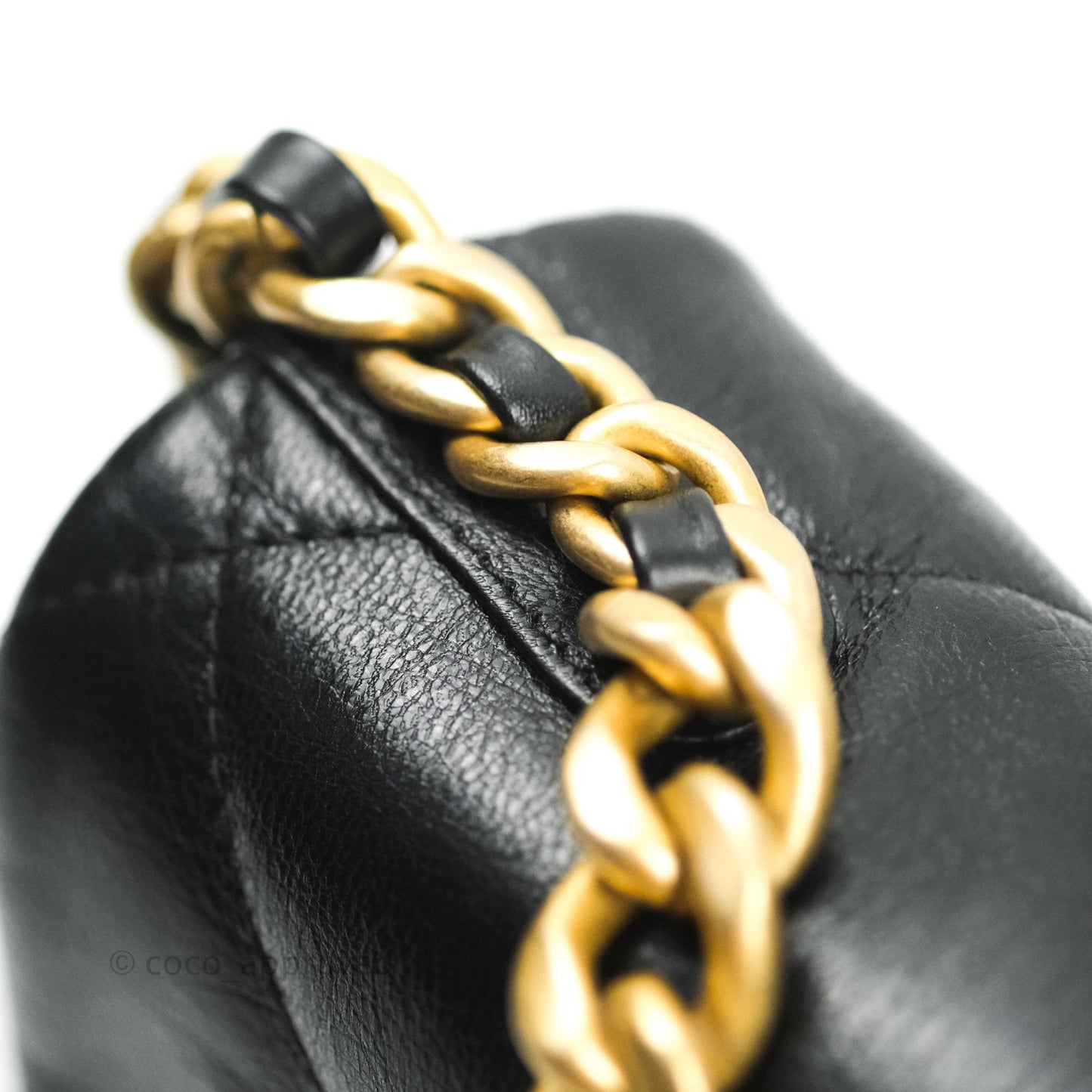 Chanel 19 Small Black Goatskin Mixed Hardware