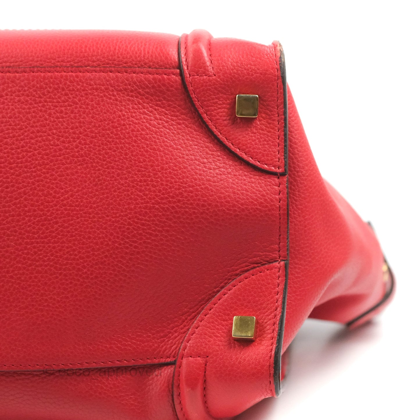 Celine Mini Luggage Bag Red Calfskin